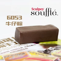 Темно -коричневый 6053 джинсовая джинсовая ткань коричневый