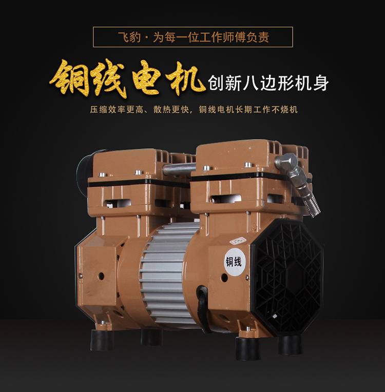 Fly Leopard Air Compressor Original handpiece No oil muted silent Air Pump Nail Gun Spray carpentry motor Air pump accessories