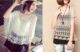 ຝ້າຍບໍລິສຸດ sweater ເປັນຮູ blouse ເປັນຮູ