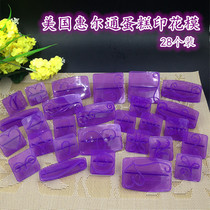 American Wheelcom 28 slices of cake printed mold-turned sugar mould tool baking supplies