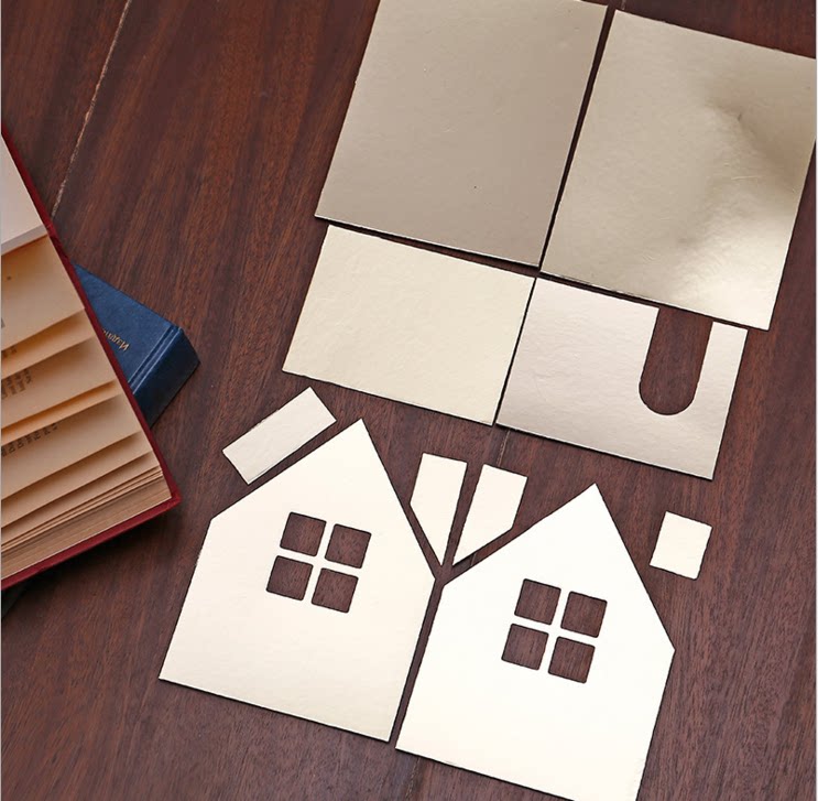 Grilled Lessee Golden Christmas Gingerbread House Paper Mold Kit Gingerbread House Paper Mold