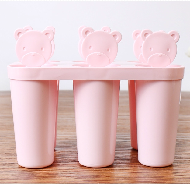Happy Baking Pink Little Bear Ice Cream Ice Cream Ice Pops Ice Stick Ice Cake Dies Diy Ice Stick Molds