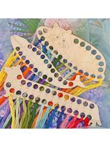 Hanging thread board embroidery winding convenient thread arrangement wooden thread winding board color embroidery thread Christmas practical embroidery thread card board