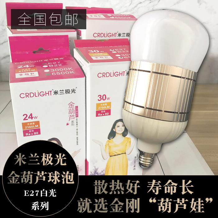 Milan Aurora Led Bulb E27 Screw Base, High-Power Household and Factory Lighting Bulb, Energy-Saving and High-Quality