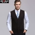 Berkron nam vest áo len cardigan V-Cổ slim business vest nút lưới ấm áo len áo khoác len dáng dài hàn quốc Dệt kim Vest