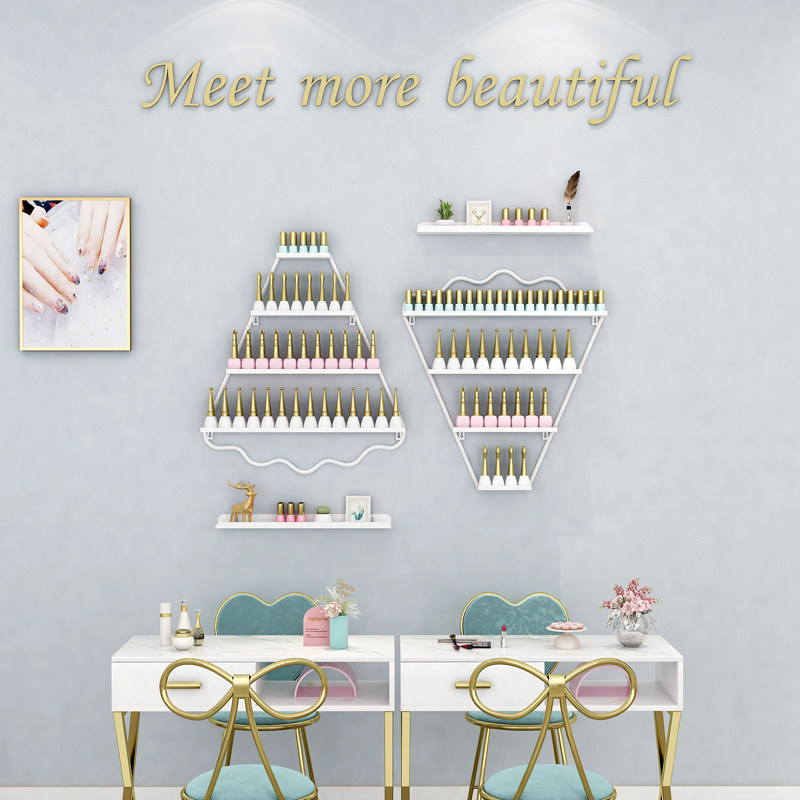 Nail shelf display frame pen frame rubber frame iron nail frame wall hanging network red nail oil rubber wall