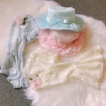 Foreign trade female treasure lace sunscreen vest summer hat girl shawl Primary School Princess hundred small happiness