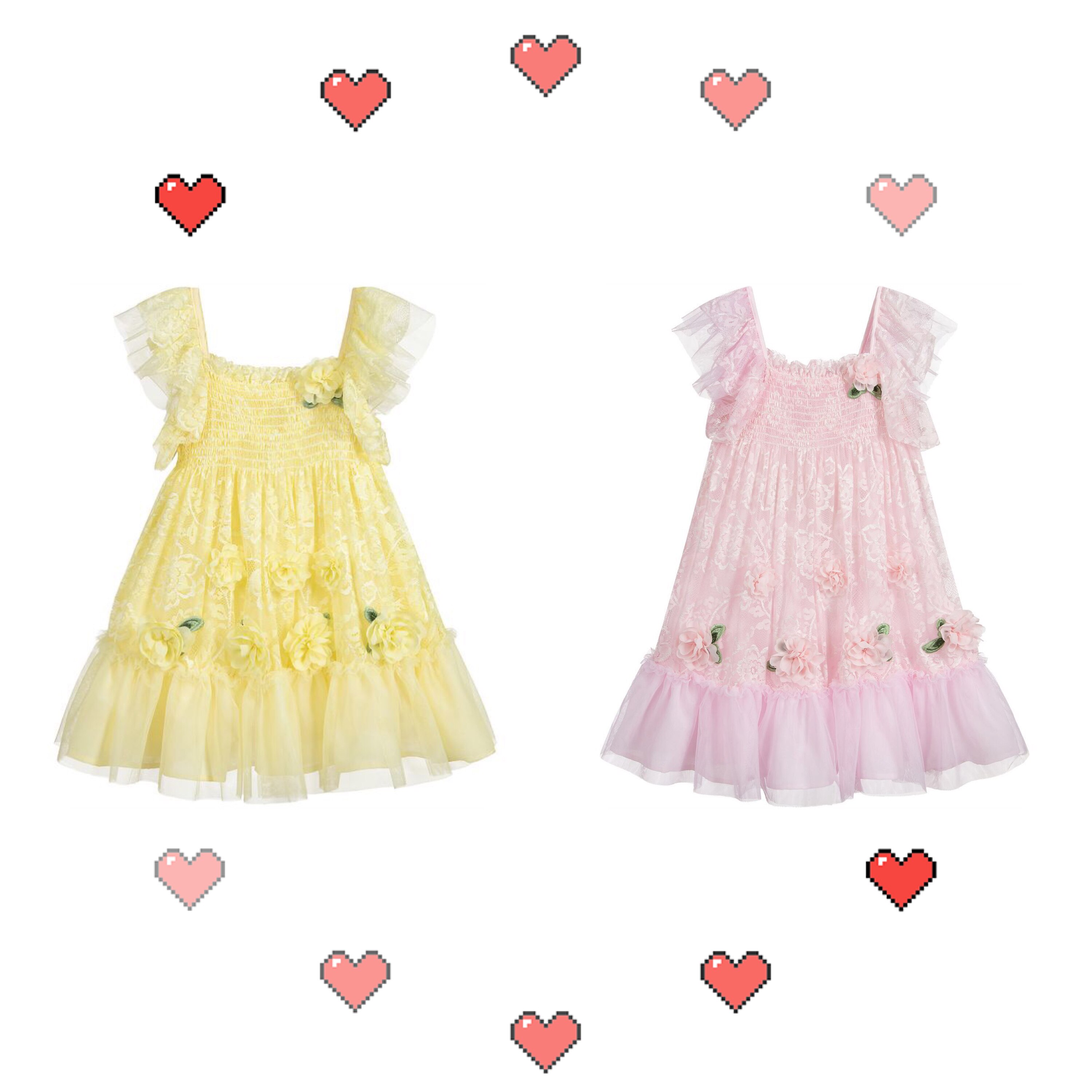High-end foreign trade girls flower skirt girl dress skirt princess skirt cotton suspender pink skirt (little happiness)
