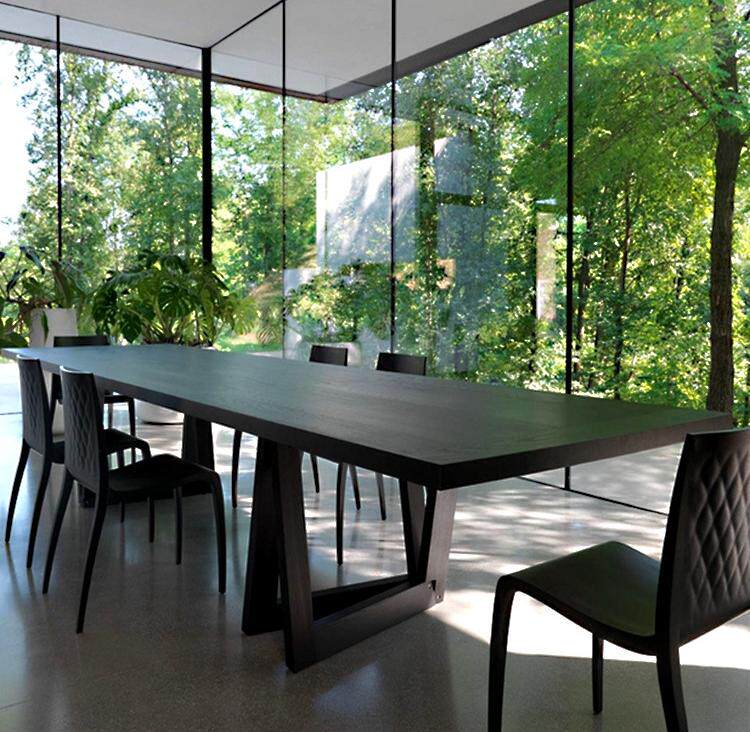 Modern simple solid wood meeting table long table brief modern rectangular desk business talks table strip table