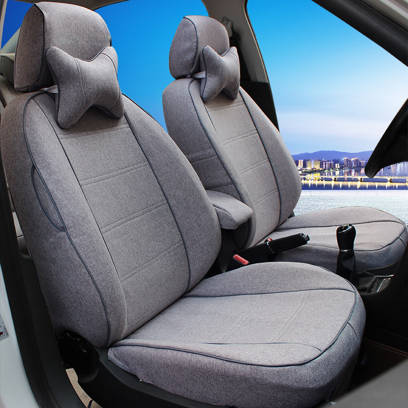 Car seat cover All-inclusive linen Langyi Santana Polaroid Corolla Xuanyi Fox seat cover four seasons cushion