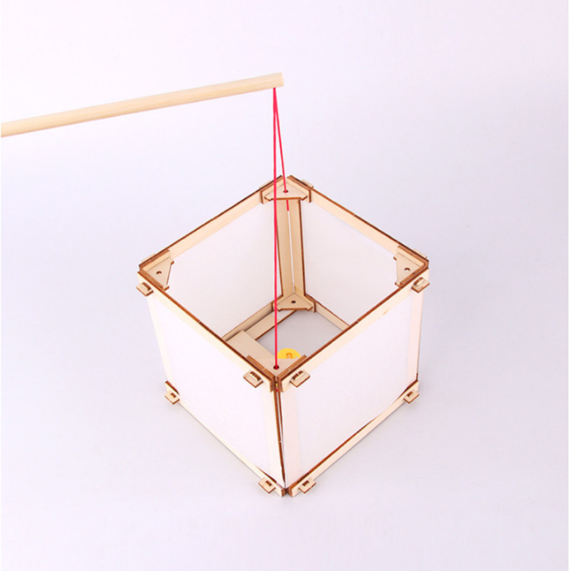 Technology Small Making Lantern Festival Handheld Wooden Diy Lantern Materials Kindergarten Creative Handmade Invention