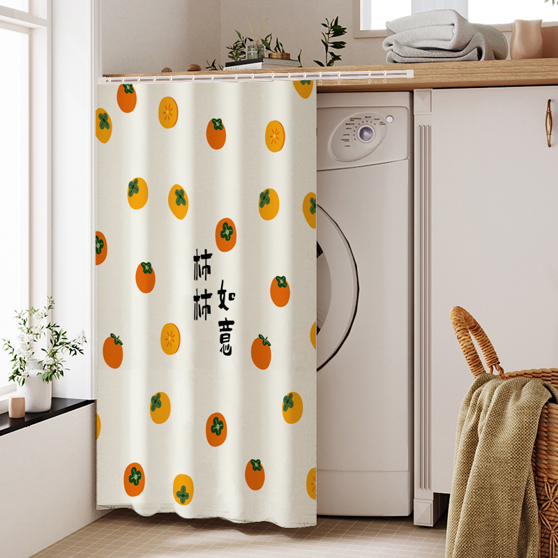 Roller washing machine sun curtain dust cover balcony cabinet curtain washing pad waterproof shade cover cloth