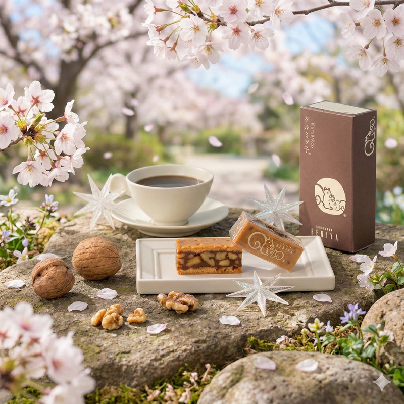 In Transit: Japan Kanagawa Kamakura Squirrel Caramel Walnut Tart Gold Award-Winning Gift 5 Pieces