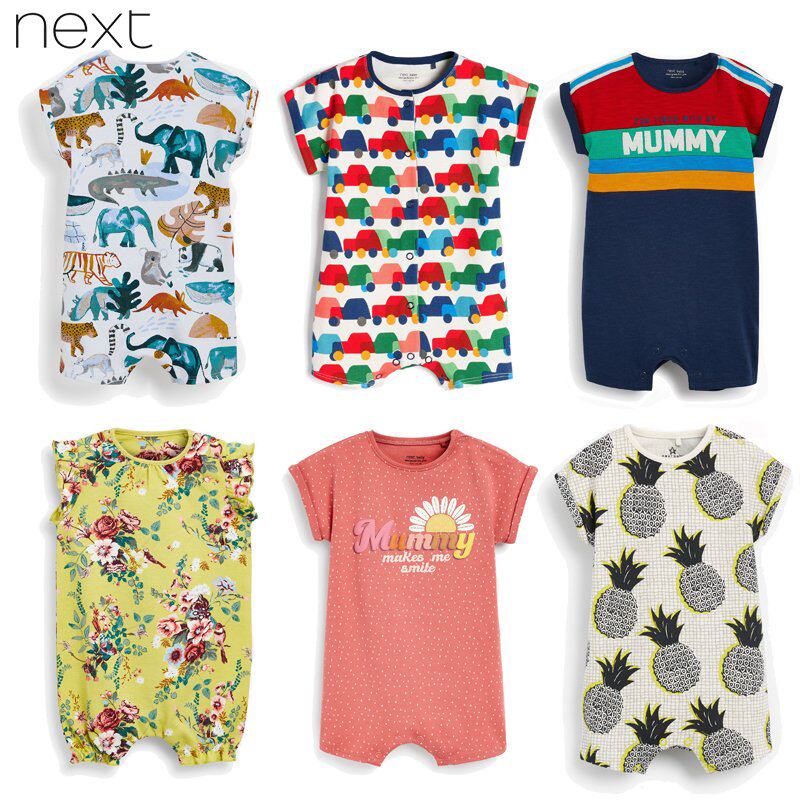 Spot UK Next men and women baby summer short-sleeved jumpsuit newborn jumpsuit baby cotton jumpsuit romper