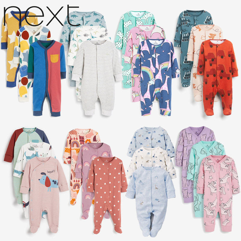 UK Next spring and autumn boys and girls baby cotton jumpsuit cute baby romper newborn jumpsuit romper