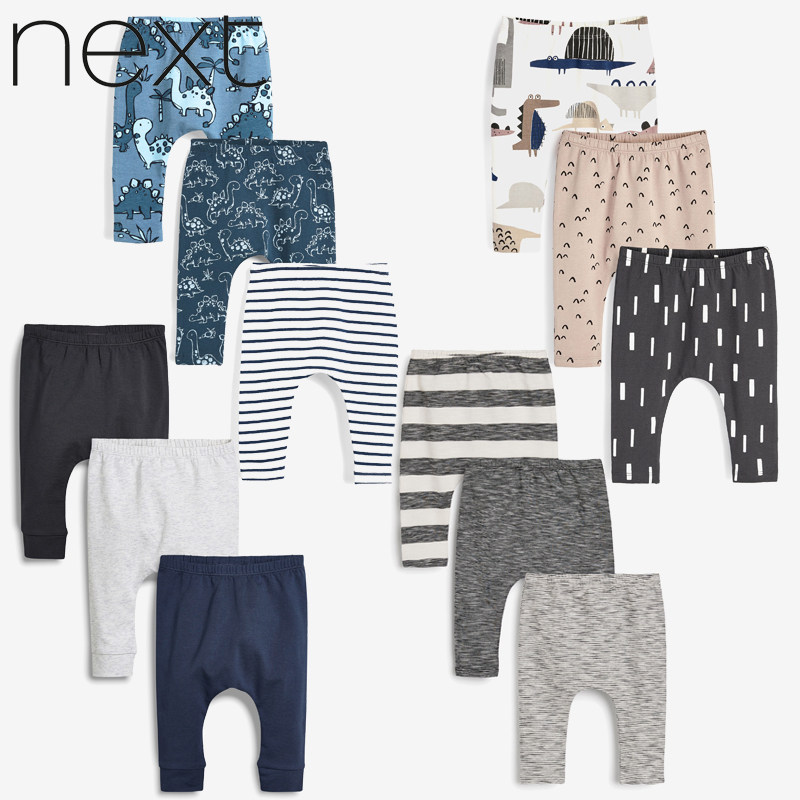 Spot UK Next male baby spring and summer thin section big PP pants Harun pants baby pure cotton beating bottom pants trousers trousers-Taobao