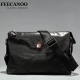 Мужская сумка на одно плечо, кожаная сумка через плечо, ремешок для сумки, в корейском стиле, из натуральной кожи