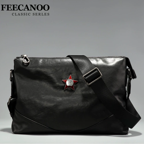 Мужская сумка на одно плечо, кожаная сумка через плечо, ремешок для сумки, в корейском стиле, из натуральной кожи