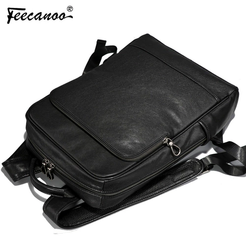 Кожаный вместительный и большой рюкзак, универсальная сумка для отдыха, ранец, воловья кожа