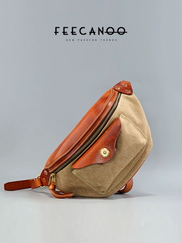 Мужская нагрудная сумка, кожаная сумка через плечо, рюкзак для отдыха, США, стиль