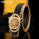 Высококлассный золотой ремень для отдыха, мужские изысканные плетеные штаны ручной работы