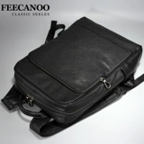 Кожаный вместительный и большой рюкзак, универсальная сумка для отдыха, ранец, воловья кожа