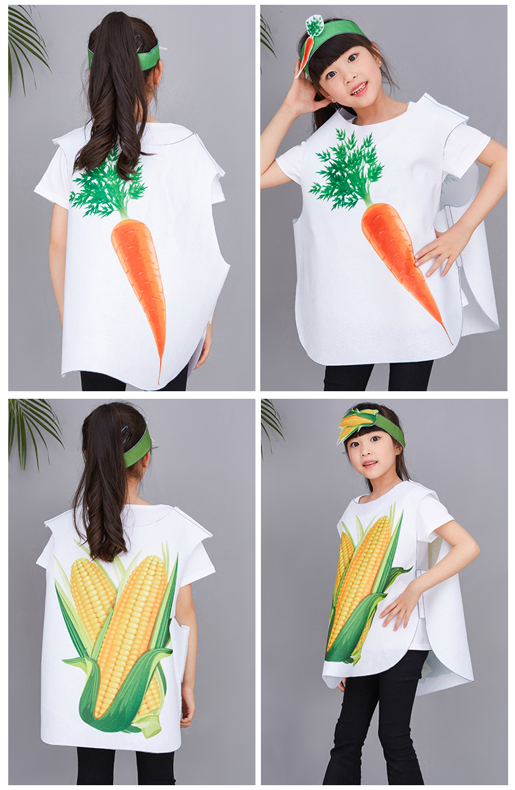 Trang phục biểu diễn môi trường cho trẻ em, động vật trẻ em, trẻ em trai và gái, rau, trái cây, tự làm, thời trang cha mẹ trẻ em, trang phục catwalk quần áo bé gái múa ba lê