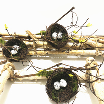 Simulation of Birds Nest rattan Birds Nest Art landscape creative decoration wall courtyard soft decoration landscape display