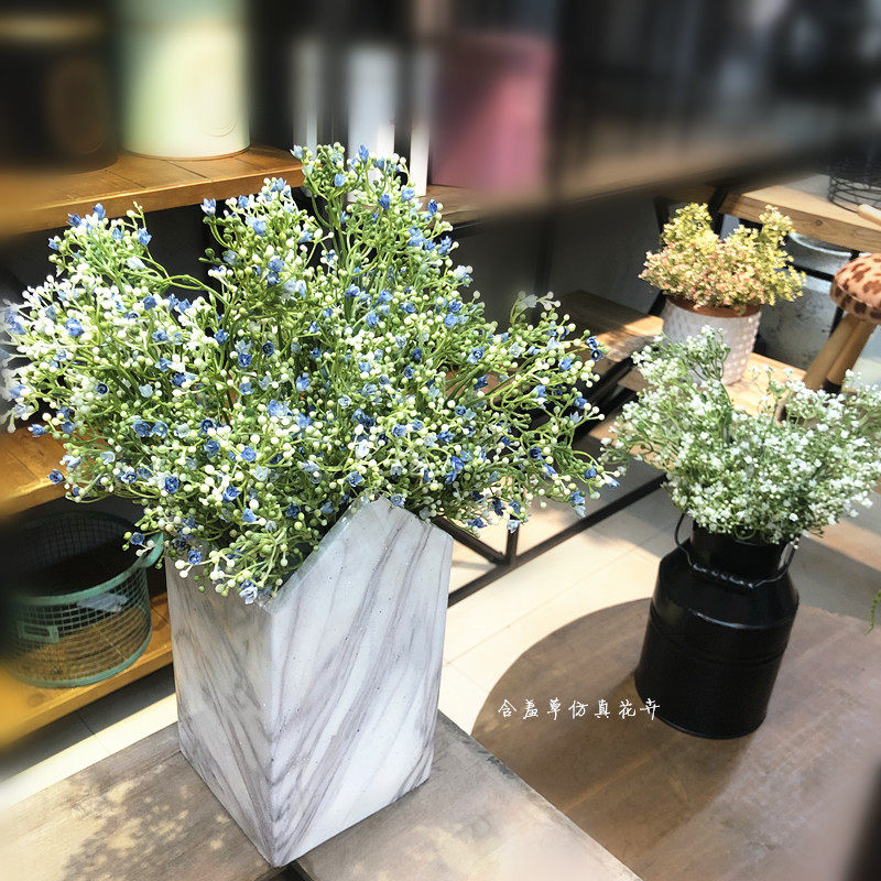 Nordic Wind Emulation Full of Star Flower bunches Multi-fork small stars to hold flower Home Decorative Flower Wedding FAKE FLOWER SOFT CLOTHING DISPLAY