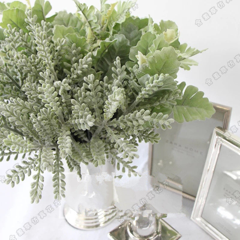 Emulated mini green plant with grass-style small frescoed floral deer corner grass rabbit earlobate home decoration plant wholesale