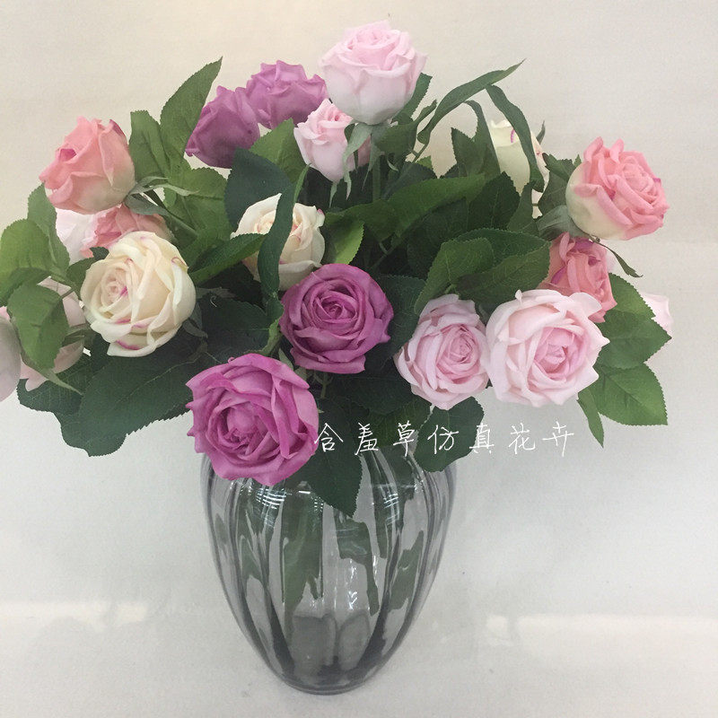 High moisturizing hand rubber simulation flower simulation flower bouquet suite living room indoor home decoration