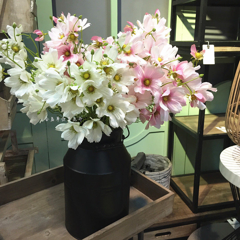 High-emulated handzah Persian Chrysanthemum Flowers Wedding wedding with flower-living room table to put floral-long silk flower decoration flowers