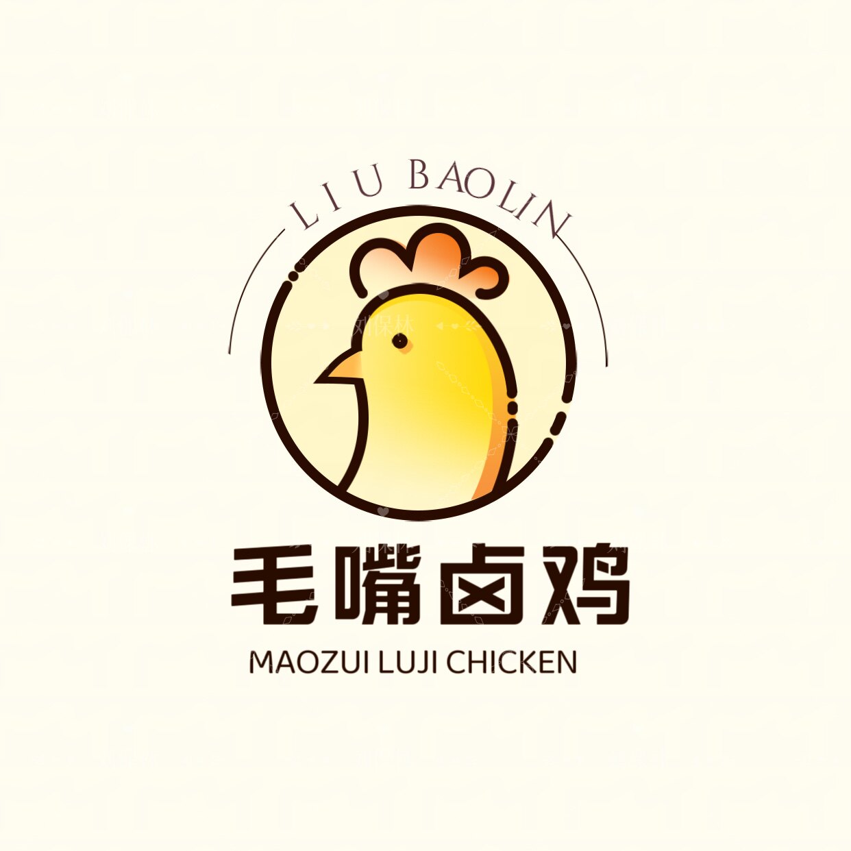 毛嘴刘保林卤鸡的LOGO