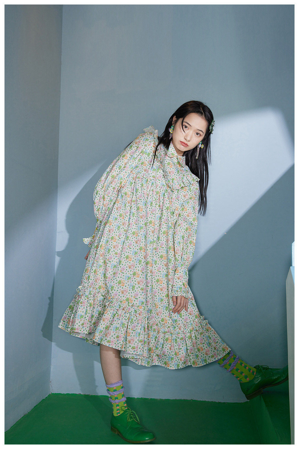 テンテンツツtntntutu 前後リバーシブルデザインのワンピース　チュニック ロマンチックワンピース tntntutu - テンテンツツ【公式