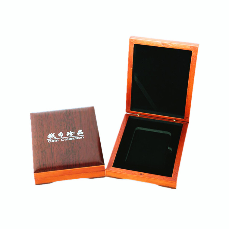 1 solid wood rating coin identification box collection box silver panda silver coin commemorative coin protective box