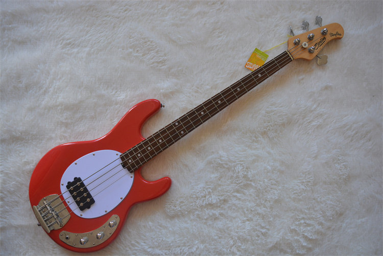 American brand Sterling By Musicman electric bass SUB RAY4 candy red