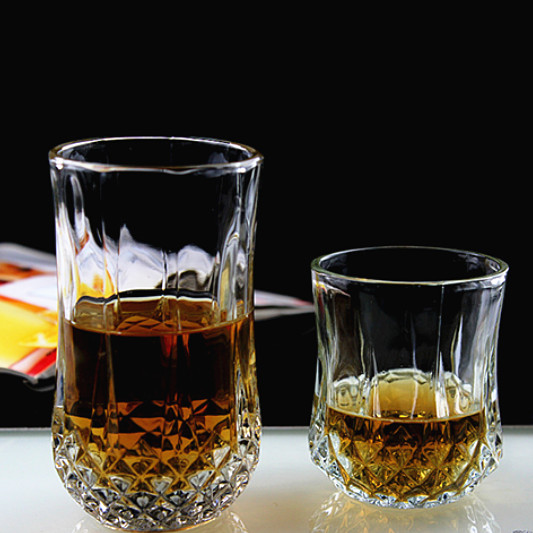 Promo Diamond Mesh Bottom Whisky Glass Glass Water Glass Beer Glass Classic Rolls