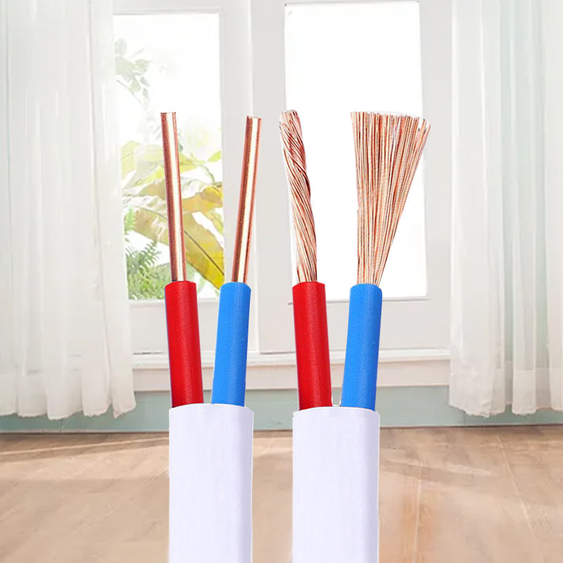 Wire BVVB2 core soft wire 2 5 square double core copper wire 1 5 4 6 sheathed wire pure copper core household cable