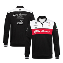 F1 Racing Suit 22 New Alpha Team Clothing Sweater Autumn and Winter Long Sleeve Thin Mens Zhou Guanyu Customized Same Style