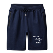 22 new style F1 racing suit team shorts mens summer black sportswear pants five-quarter pants customized Alpha F1