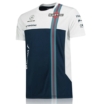 F1 racing suit Williams Mercedes-Benz team fan T-shirt polo shirt mens short-sleeved locomotive car overalls