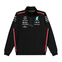 2023 new style Mercedes-Benz half-zip sweatshirt F1 racing suit custom team uniform amg clothes Mercedes jacket for men