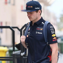 22 New F1 racing suit Red Bull driver version POLO Verstappen same style Perez mens V-neck shirt T-shirt