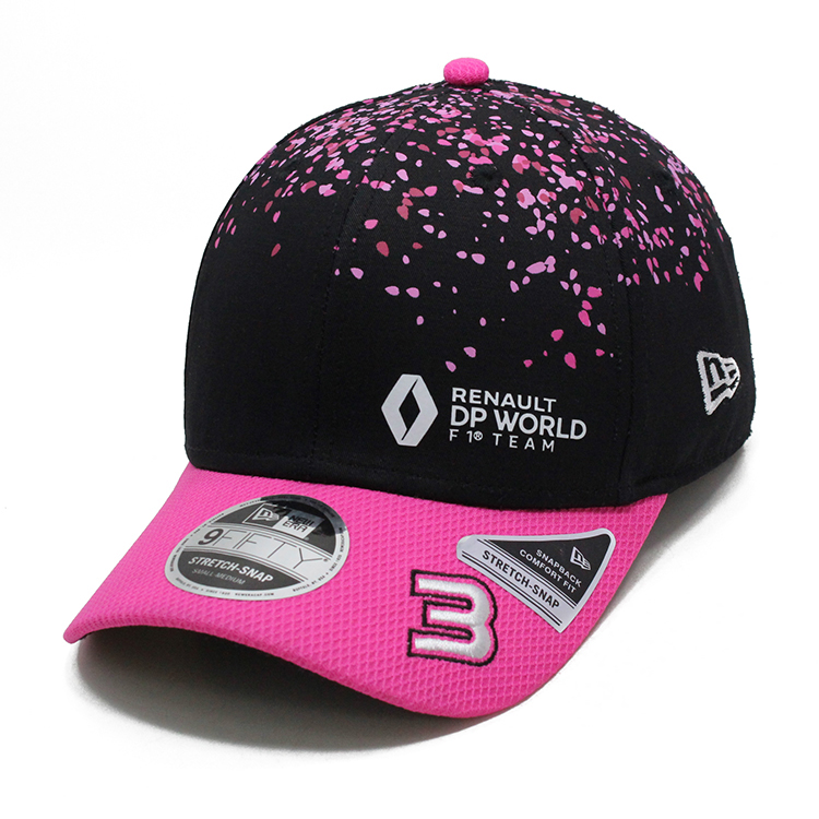 2020 new f1 Renault Racing Hat Pink New Ricardo No. 3 Renault Baseball Cap Versatile
