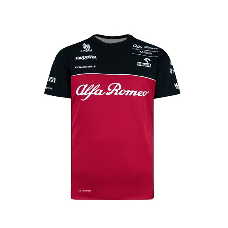 2020 new product F1 Alfa Romeo Team race car suit T-shirt kimi male short sleeve polo shirt alfariomeo
