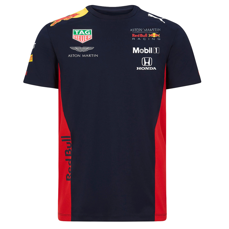 F1 racing suit men's short sleeve T-shirt Red Bull Racing car clothes custom-made round neck shirt summer clothes Benz McLaren