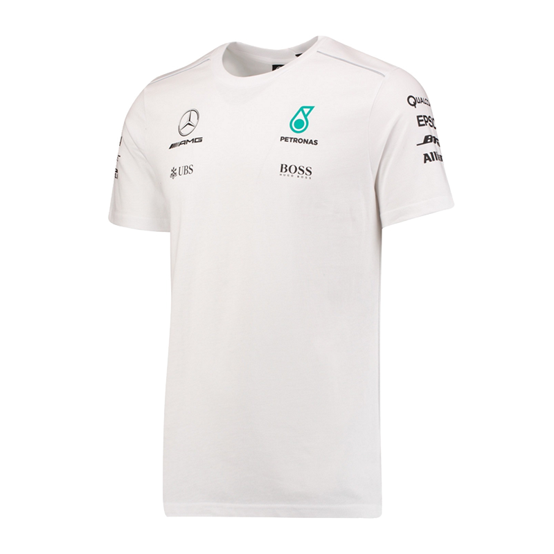 Mercedes Benz amg team f1 racing suit T-shirt short sleeve men's car overalls formula club white