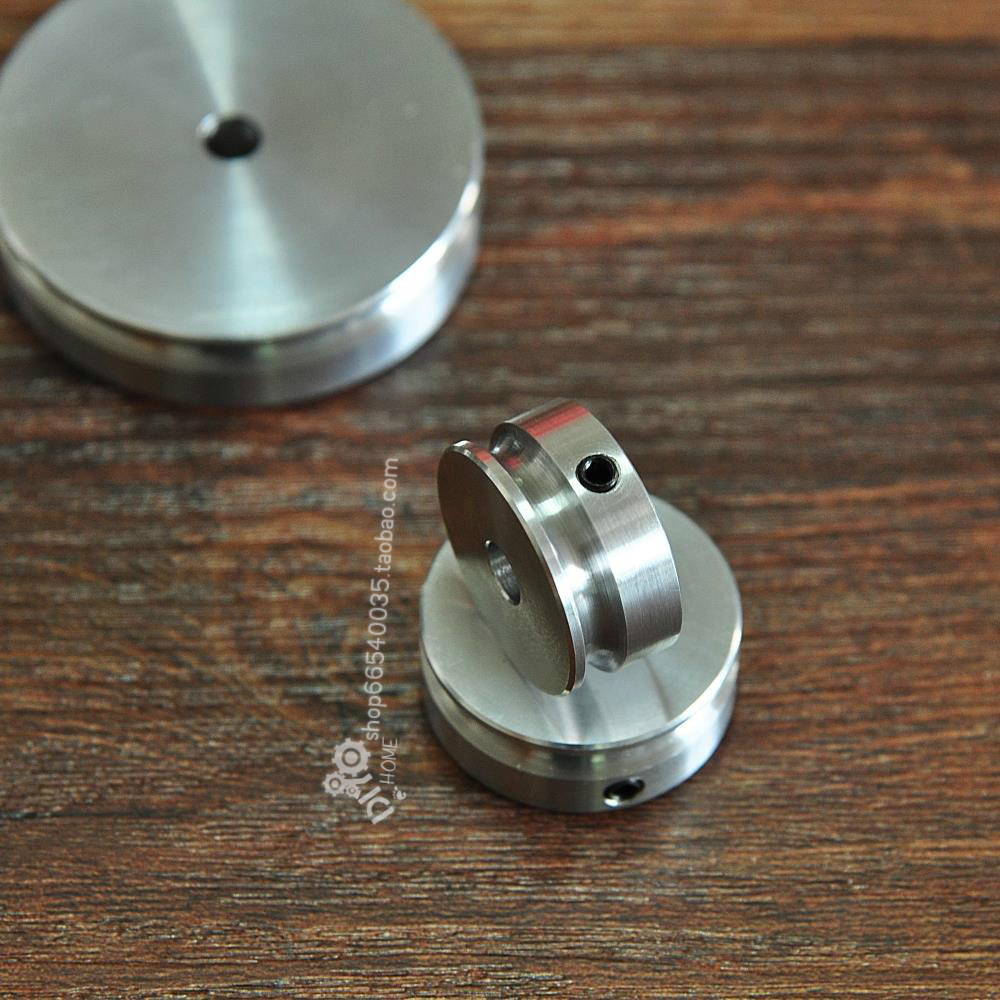 4mm round groove U groove finishing pulley DIY motor Single sink double sink Multi-slot pagoda wheel processing a variety of inner holes