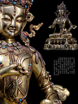 Naxis collection of Vajrasa Nepalese Tibetan Buddhism old Buddha statue bronze gilt Tibetan Buddhist temple dedicated to antiques