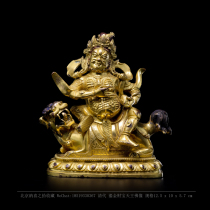 Naxi picks up the Qing Dynasty all gilt antique old Buddha statue treasure King